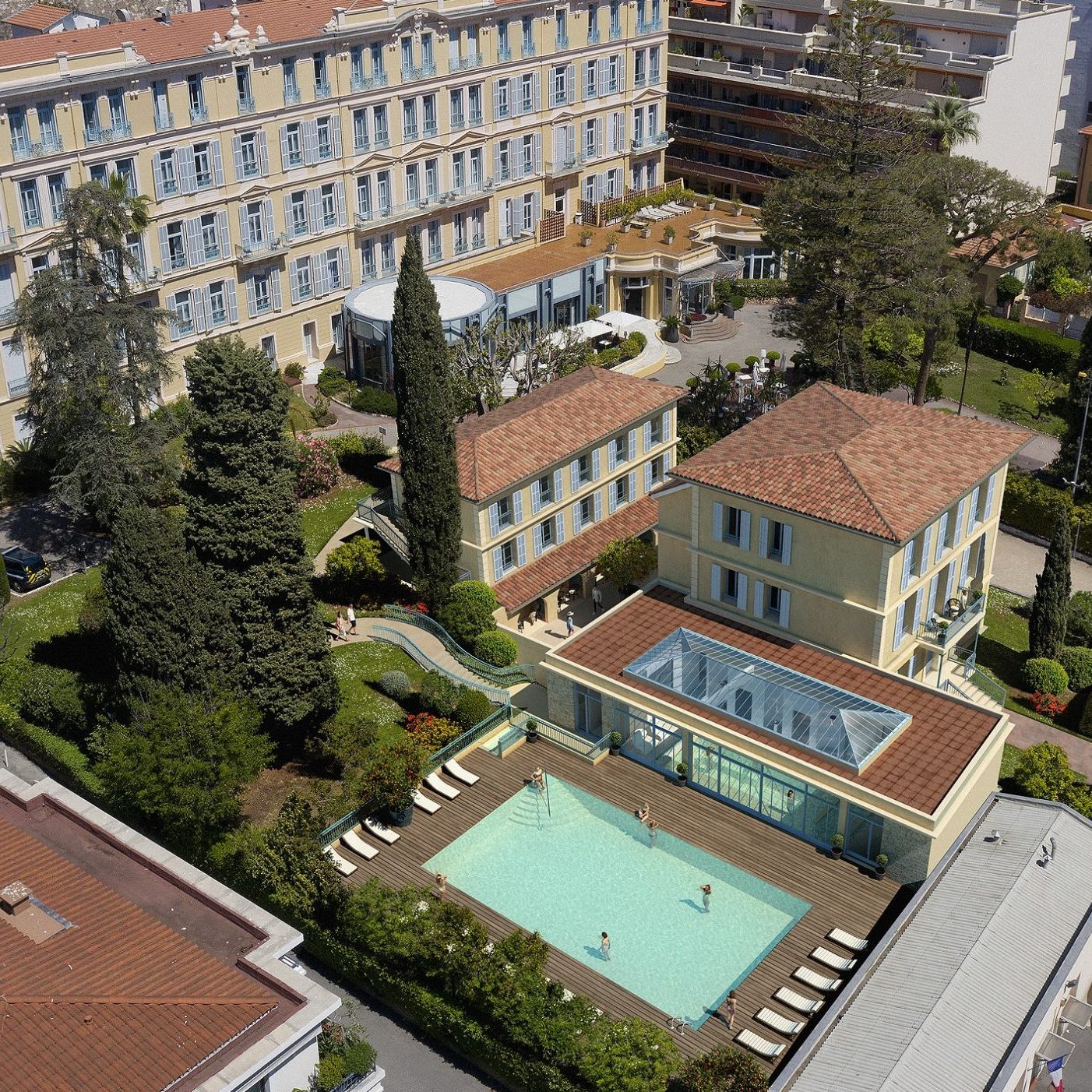 Construction d’un Espace Spa – Bien-être : Hôtel de l’Orangerai à Menton